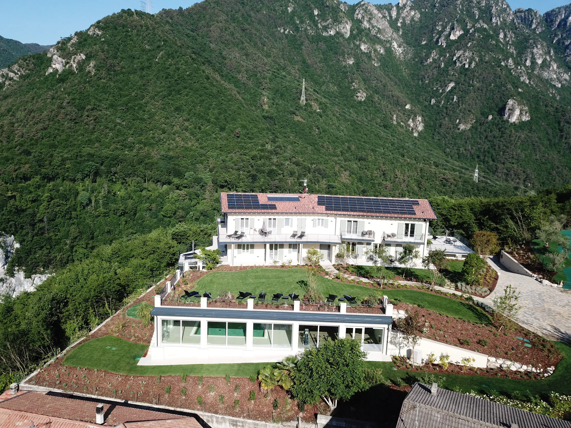 Panorama of Residence Sermerio in Mediterranean scenery